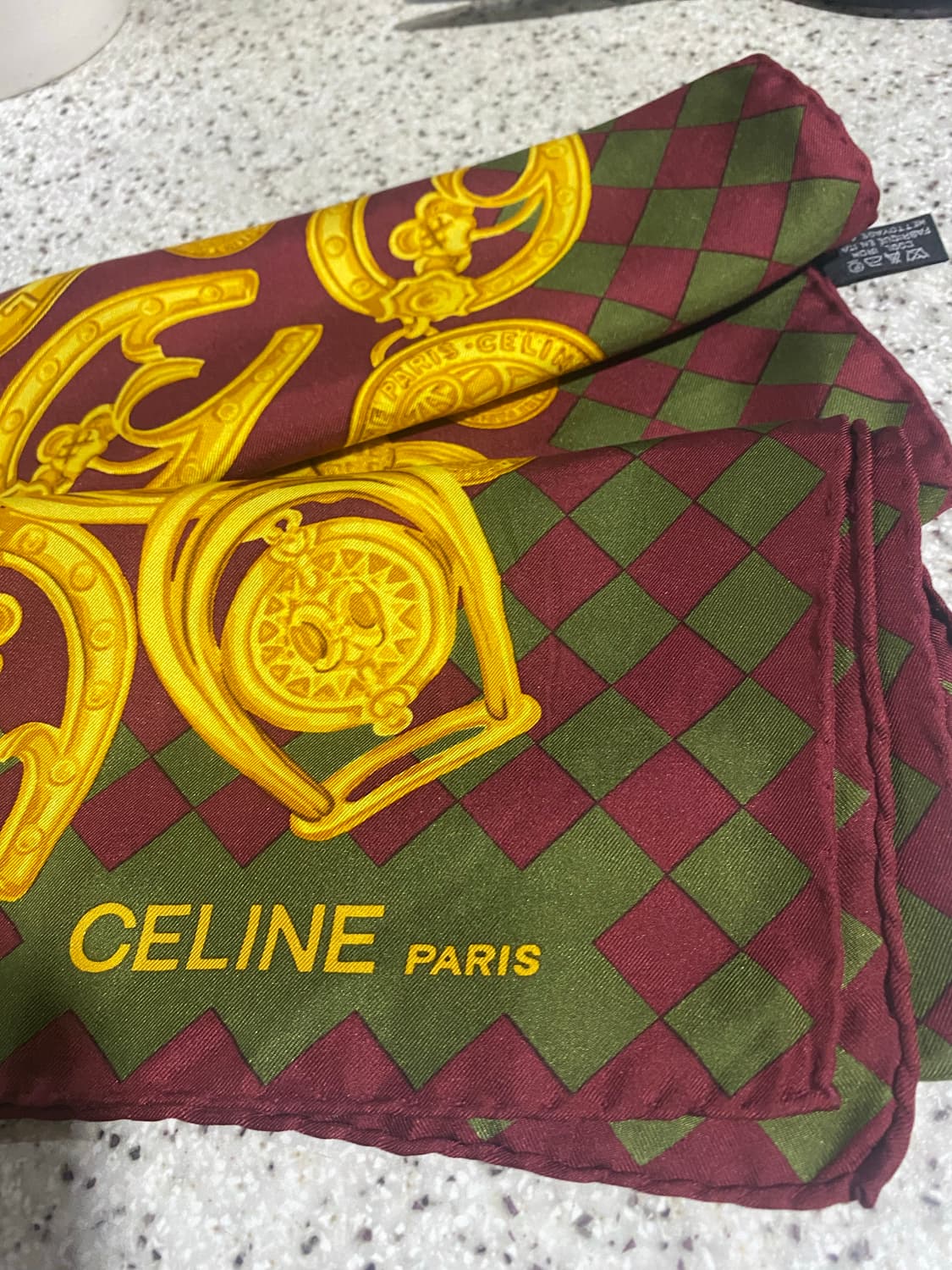 셀린느 정품 실크100 스카프 상품이미지2