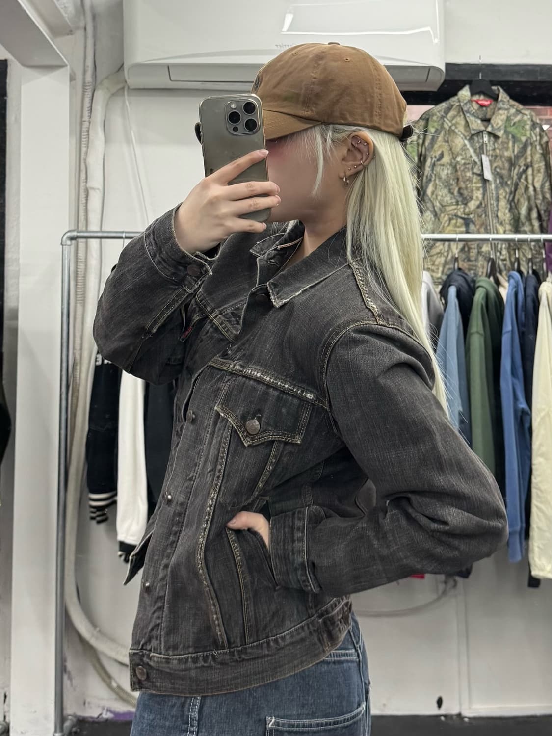 리바이스 흑청 데님자켓 상품이미지1