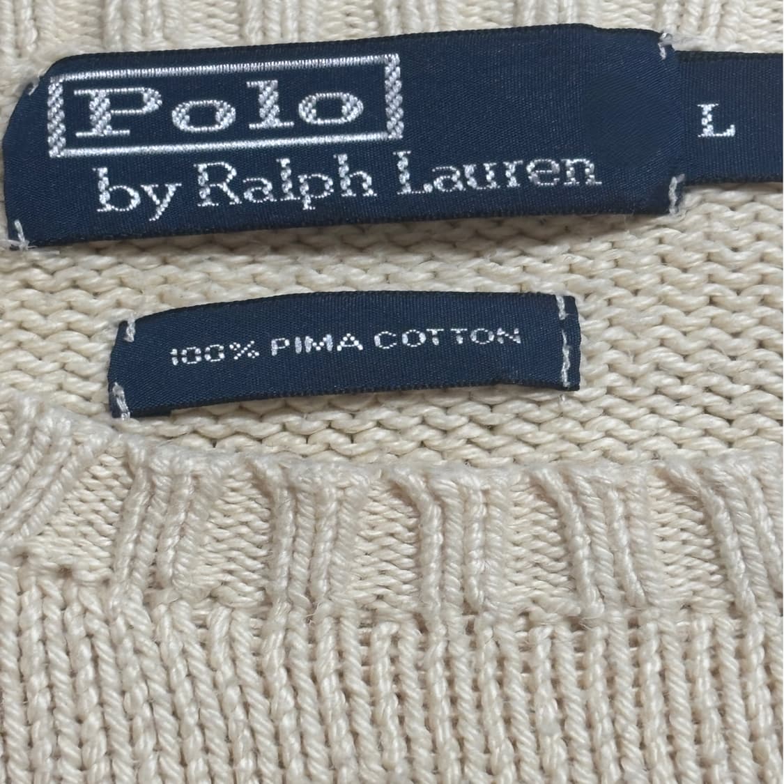 폴로 랄프로렌(POLO) 아이보리 니트 상품이미지2