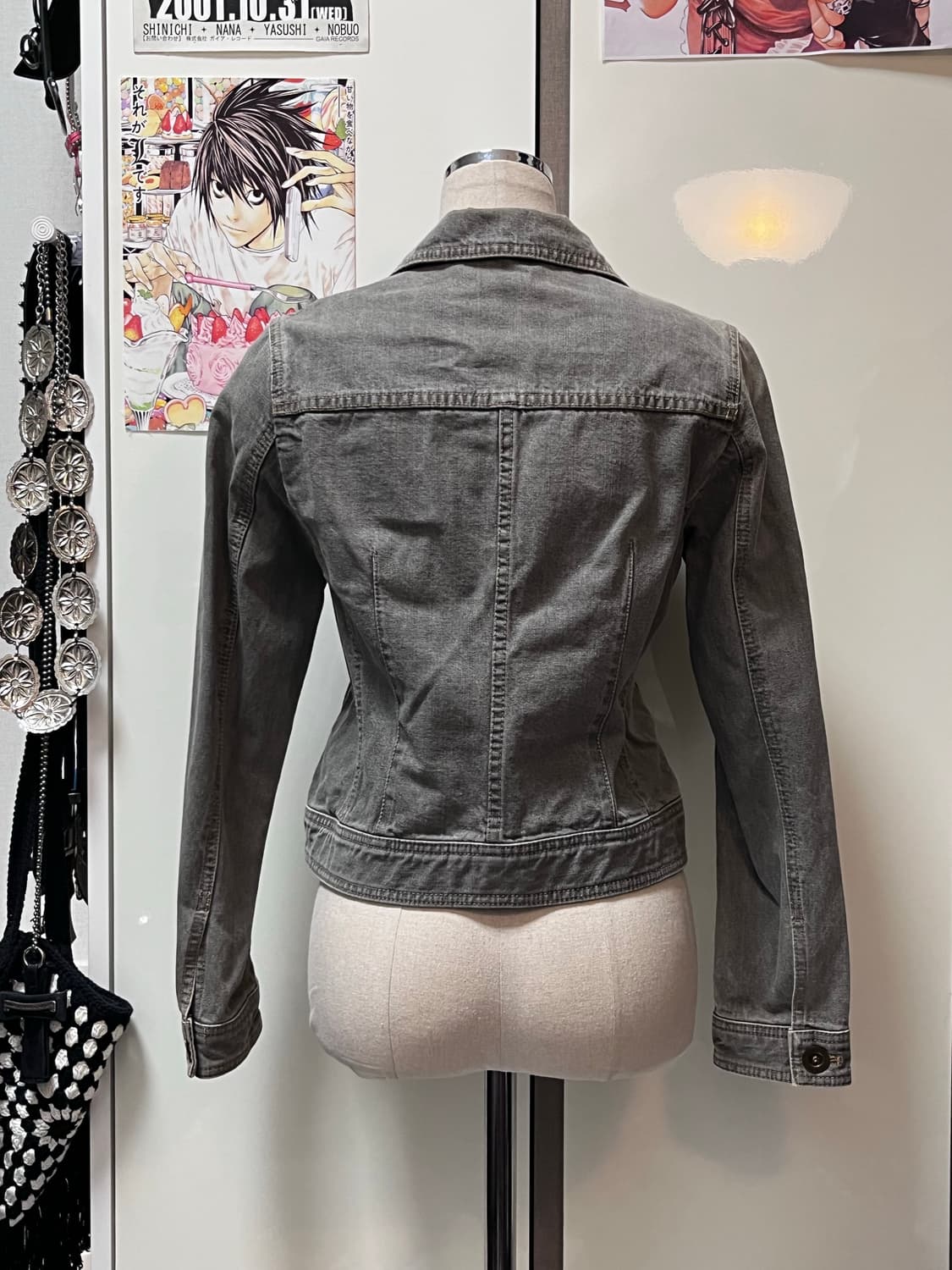 comme ca ism 꼼사이즘 그레이 데님 크롭 자켓 상품이미지3