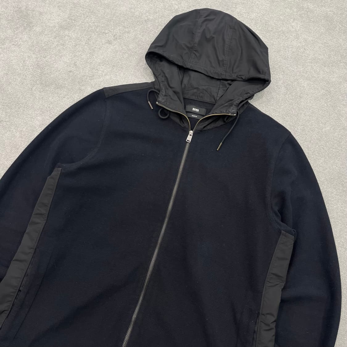 XL 휴고 보스 니트 후드 집업 자켓 상품이미지2