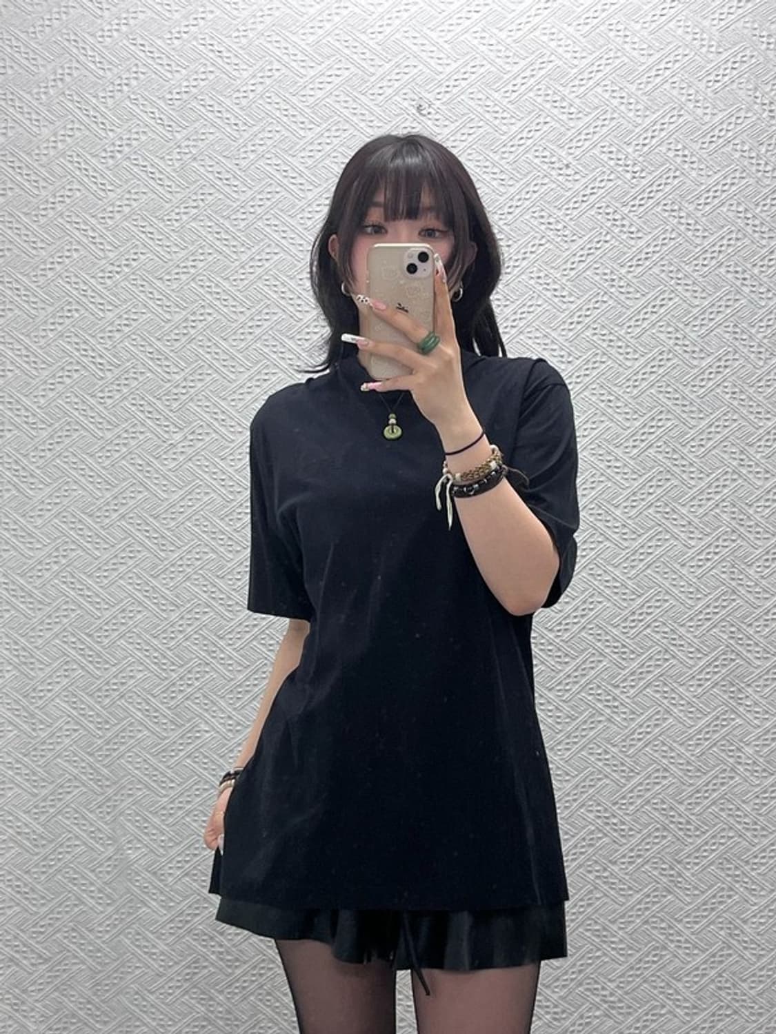 요지야먀모트 Y-3 아디다스 무지 올블랙 반팔티 M C11397 상품이미지1
