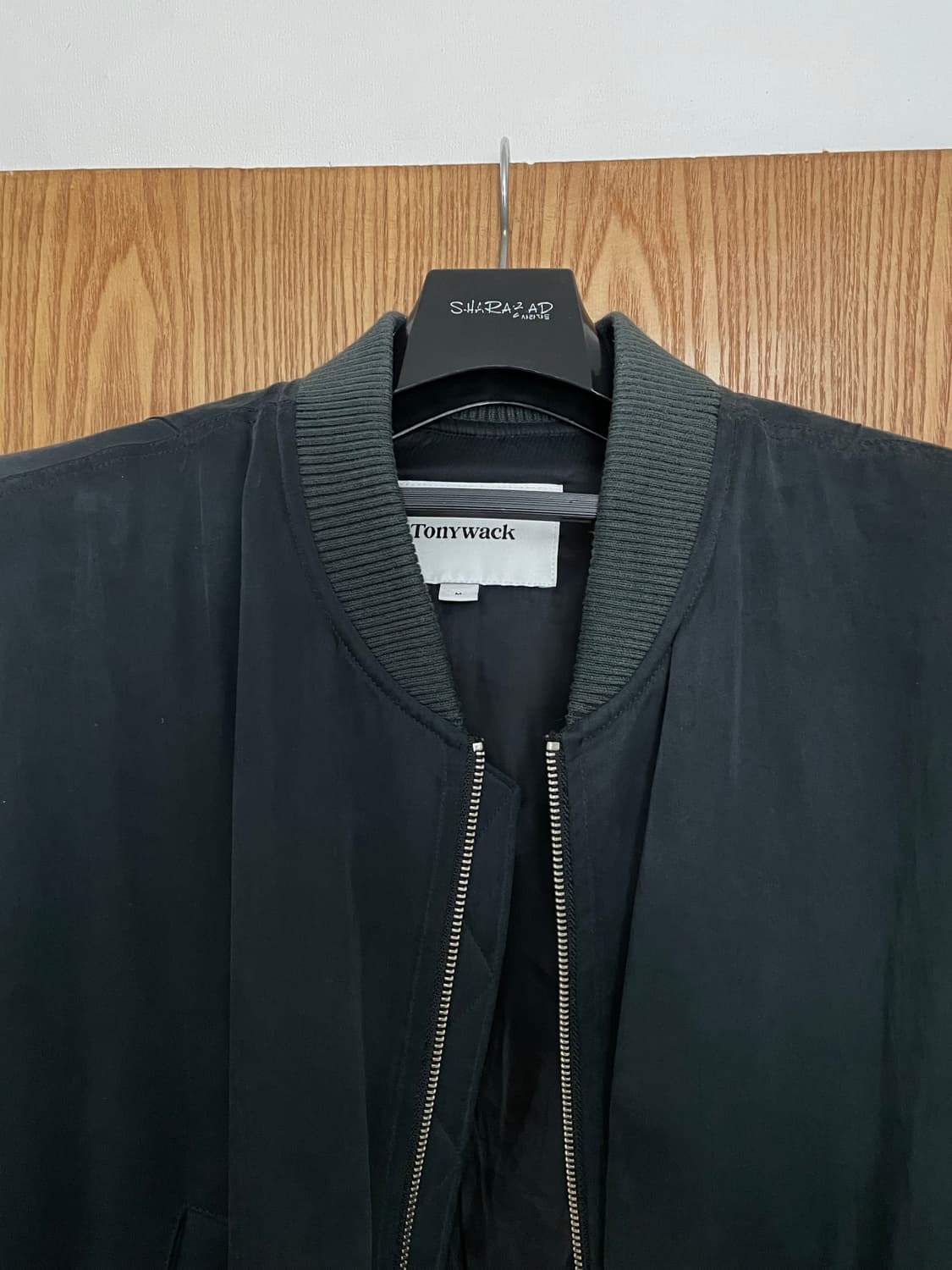 토니웩 레이온 트윌 봄버 자켓 [카본] 상품이미지4