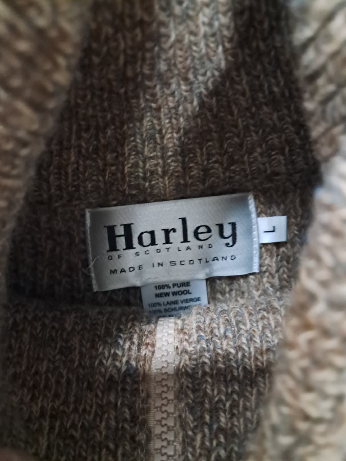 할리오브 스코트랜드 니트집업 상품이미지2