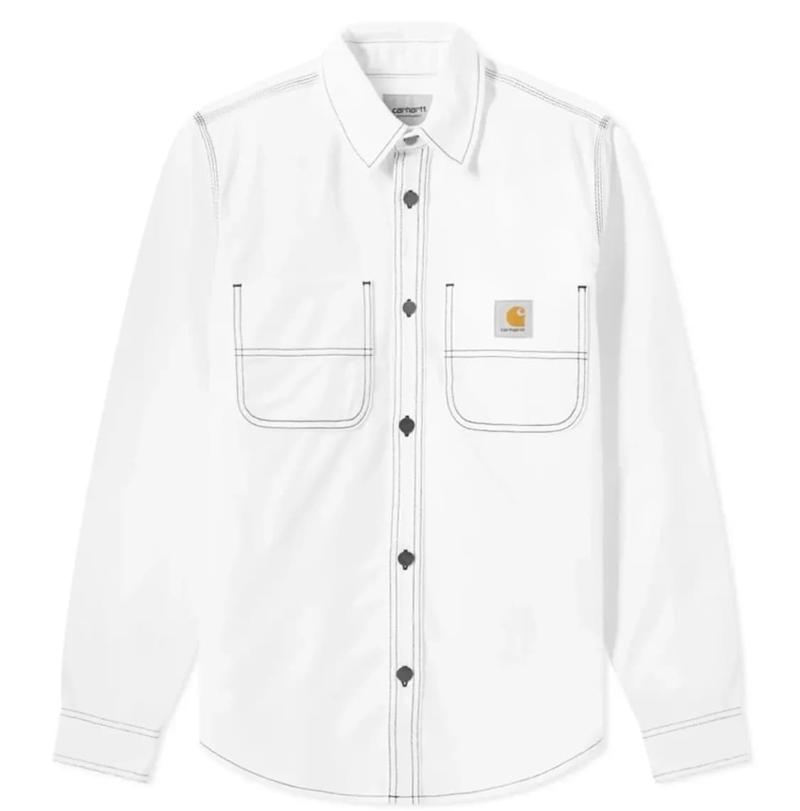 칼하트 WIP 초크 데님 워크 셔츠 화이트 M 상품이미지5