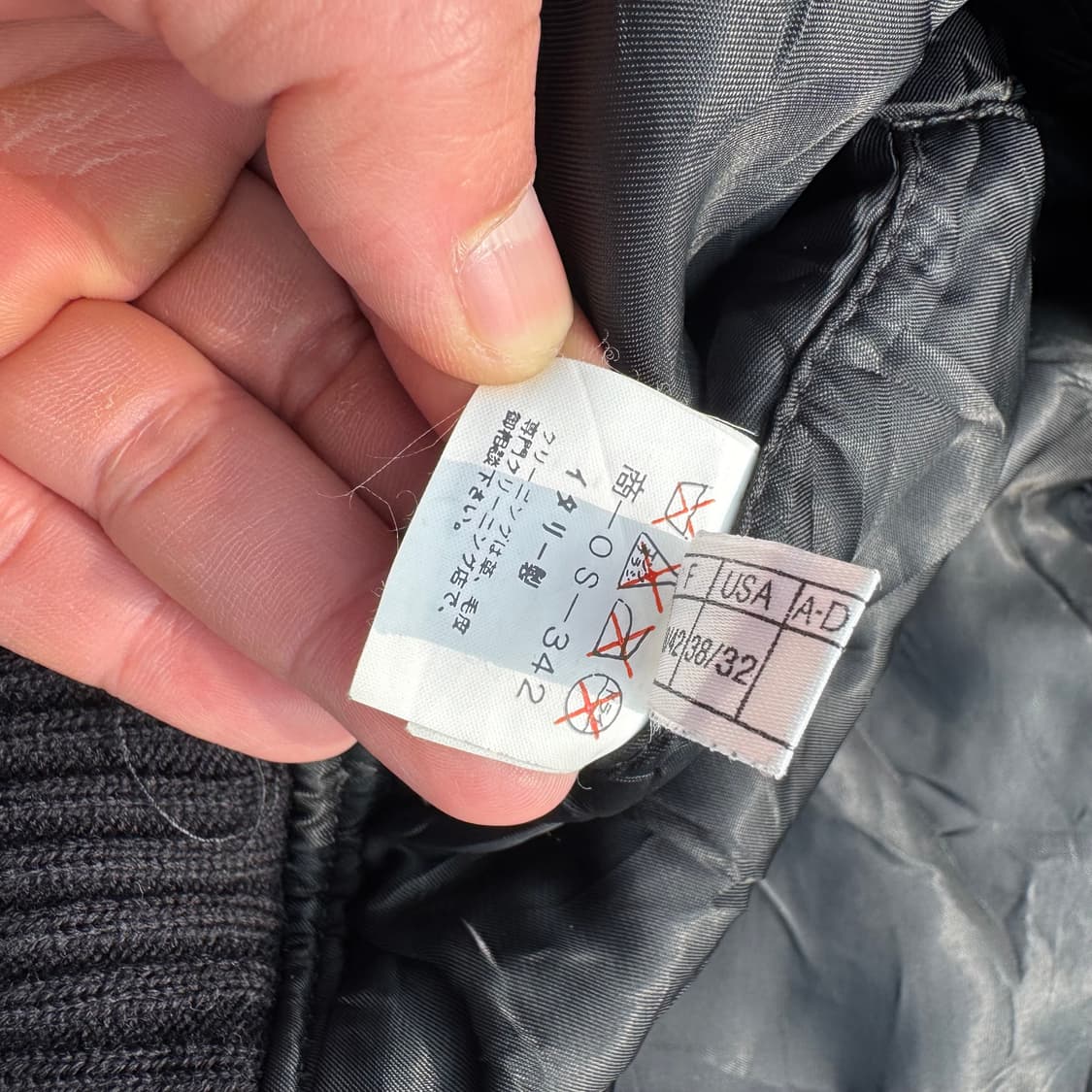 [M~L] Bill Kaiserman 인트레치아토 레더 봄버 자켓 상품이미지10