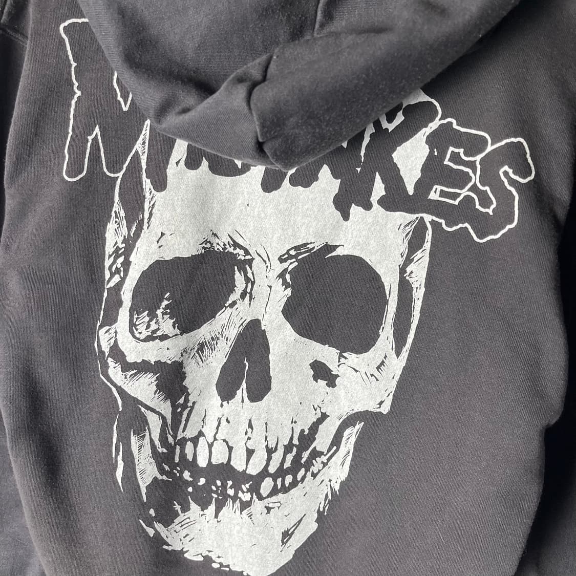 [GLAD NEWS] 글래드뉴스 스컬 프린팅 후드집업 상품이미지3