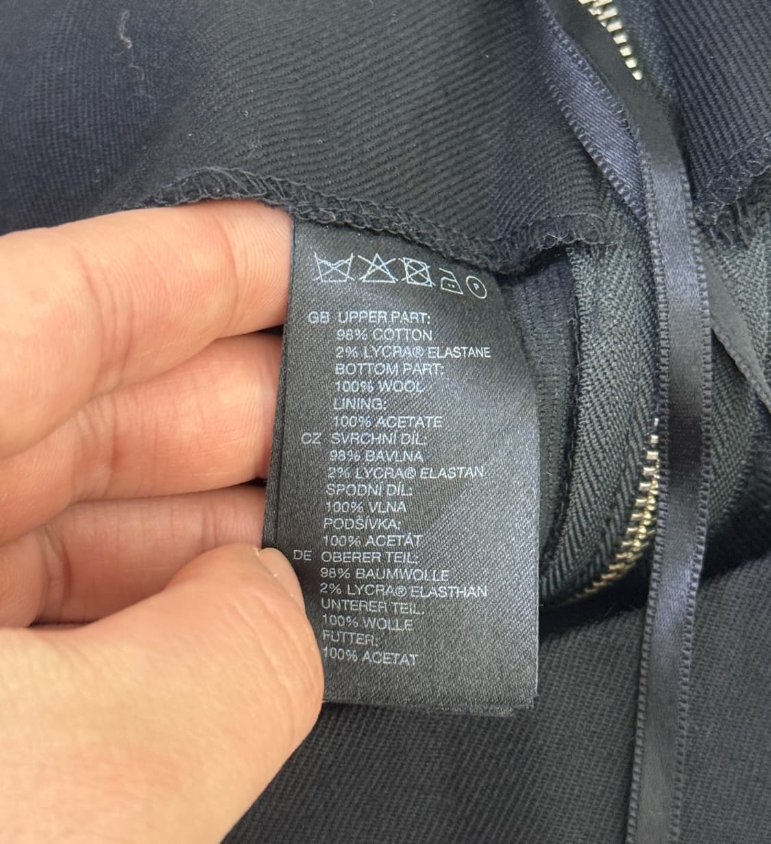 H&M 꼼데가르송 컷아웃 디테일 원피스 벨벳 상품이미지7