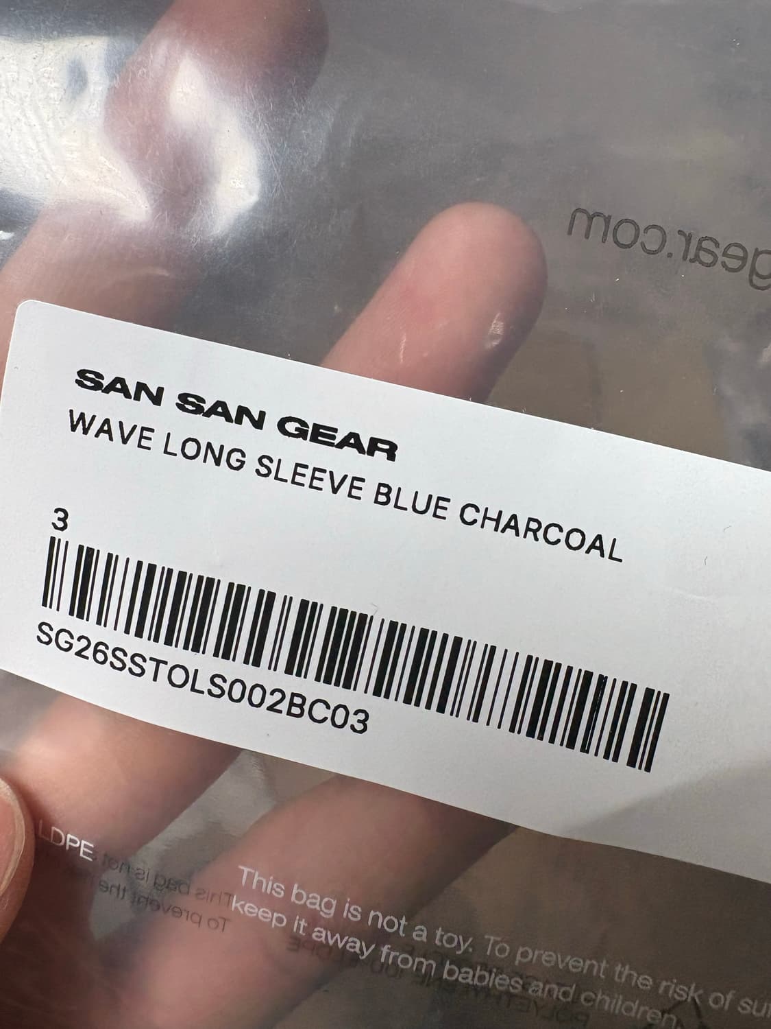 산산기어 웨이브 롱슬리브 블루 차콜 상품이미지3