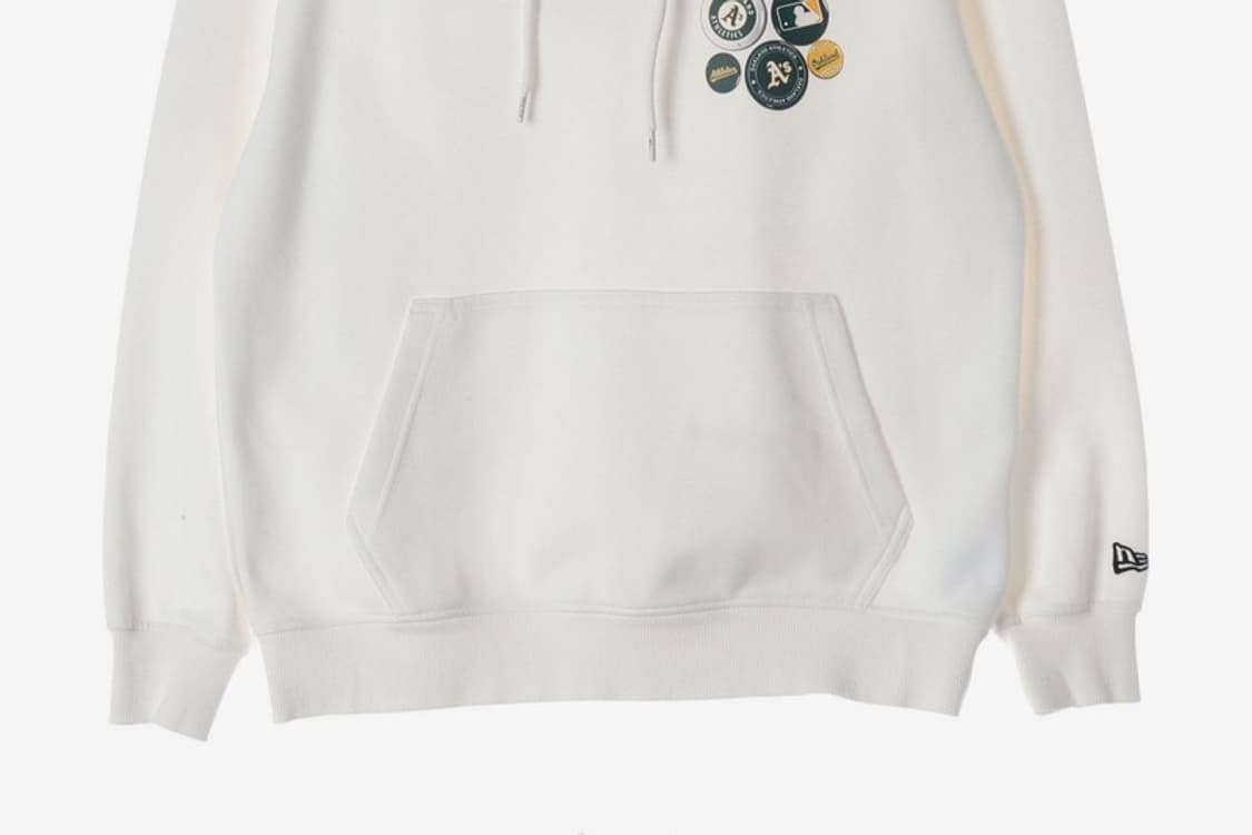 뉴에라 x MLB 오클랜드 애슬레틱스 핀 버튼 후드티 S 상품이미지4