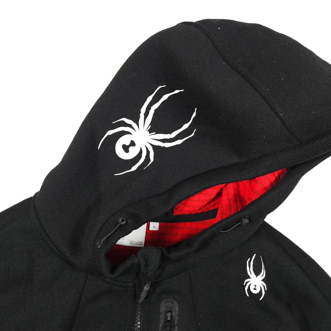 스파이더 후드집업 블랙 상품이미지3