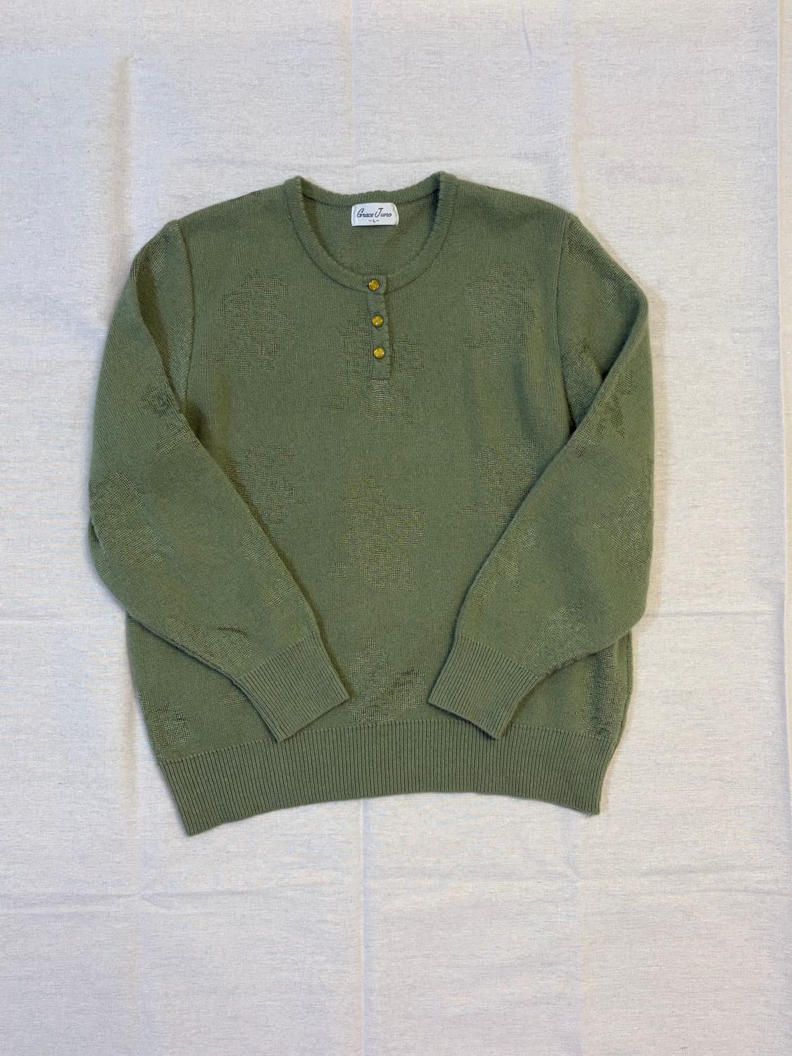 [일본빈티지] 로즈 그린 니트 상품이미지1