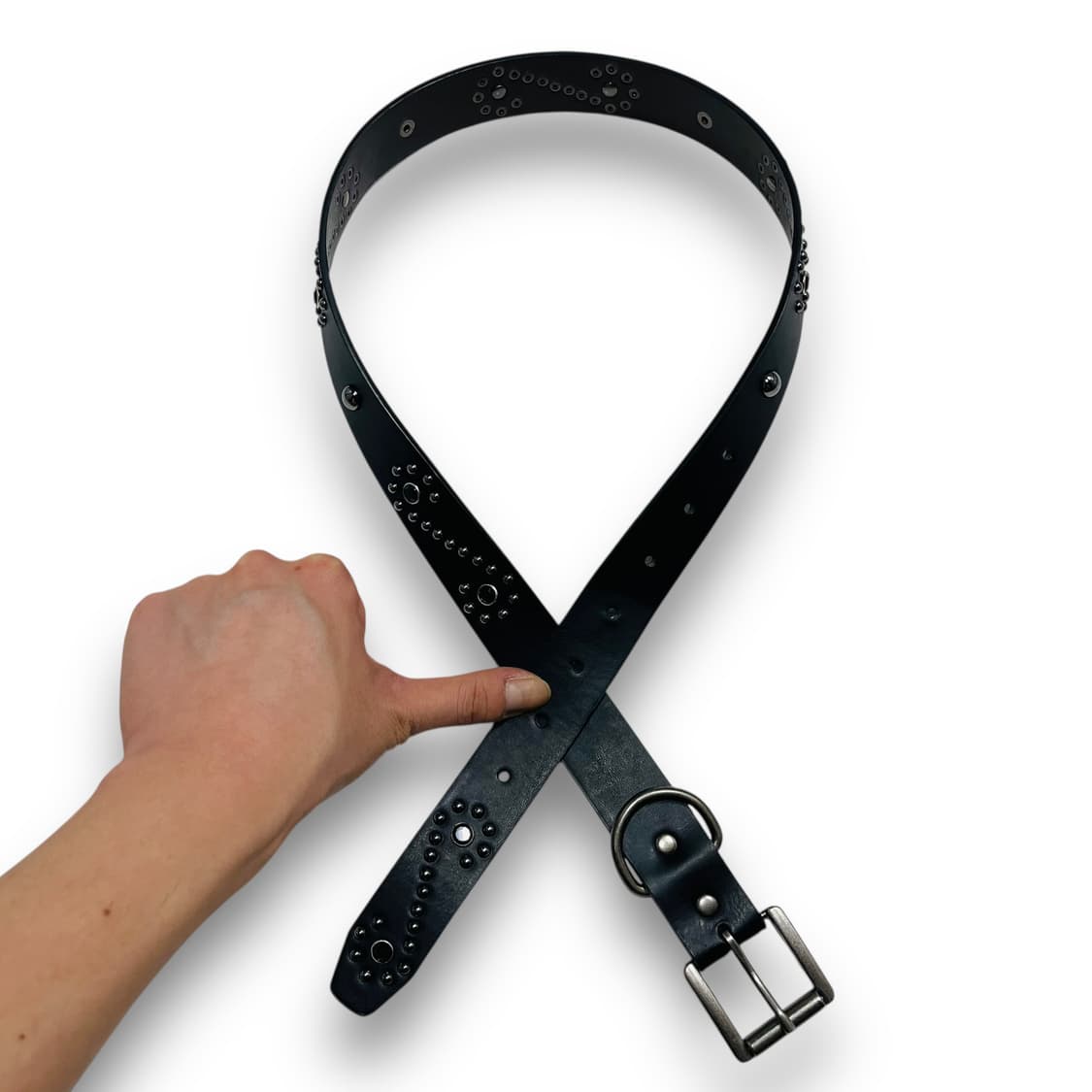 감마갤러리 웨스턴 쥬얼리 블랙 비즈 스터드 벨트 상품이미지4