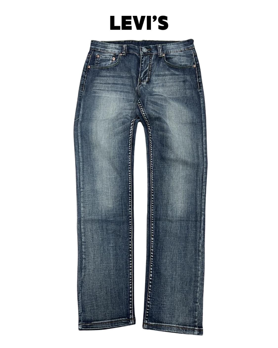 리바이스 504 워시드 슬림핏 데님 팬츠 made in U.S.A 상품이미지1