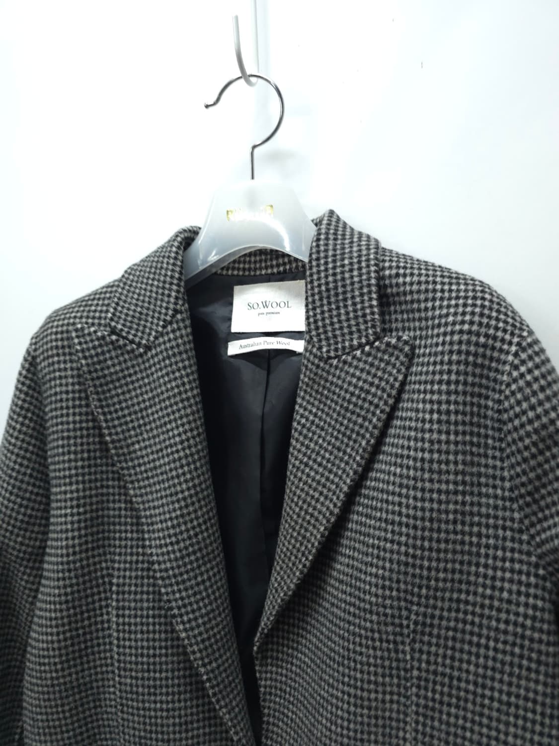 소울(SO.WOOL) 울100% 체크 블레이져자켓 (66) 상품이미지2