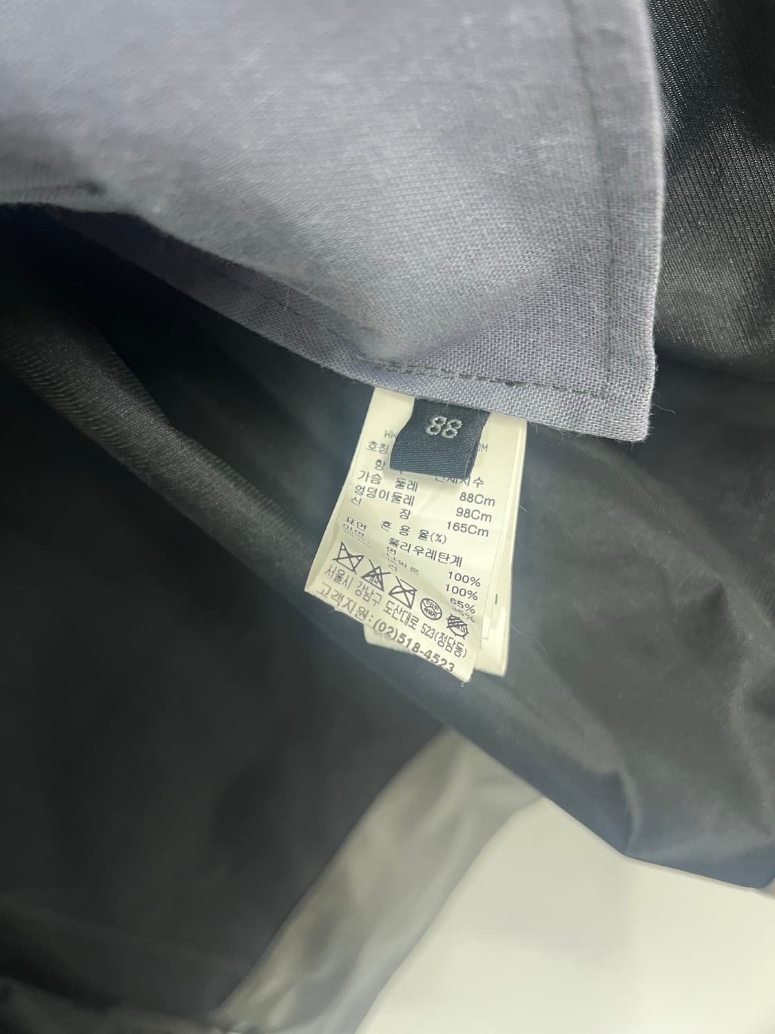 LANVIN 랑방 페이크레더 오버핏 트렌치 그레이 상품이미지5
