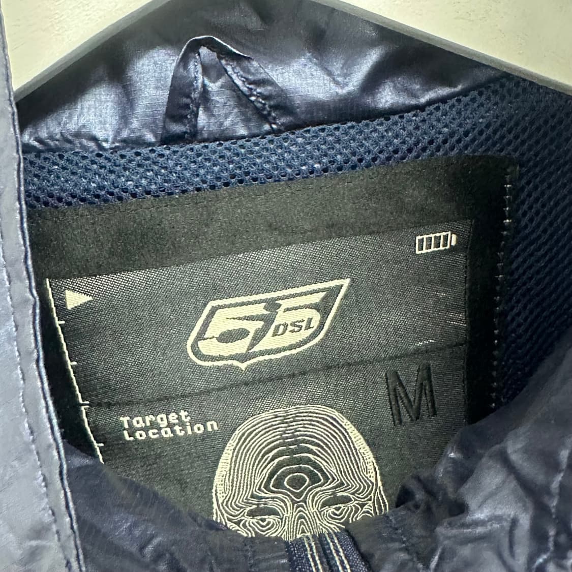 디젤 55dsl 로고 나일론 바람막이 블루종 자켓 상품이미지6