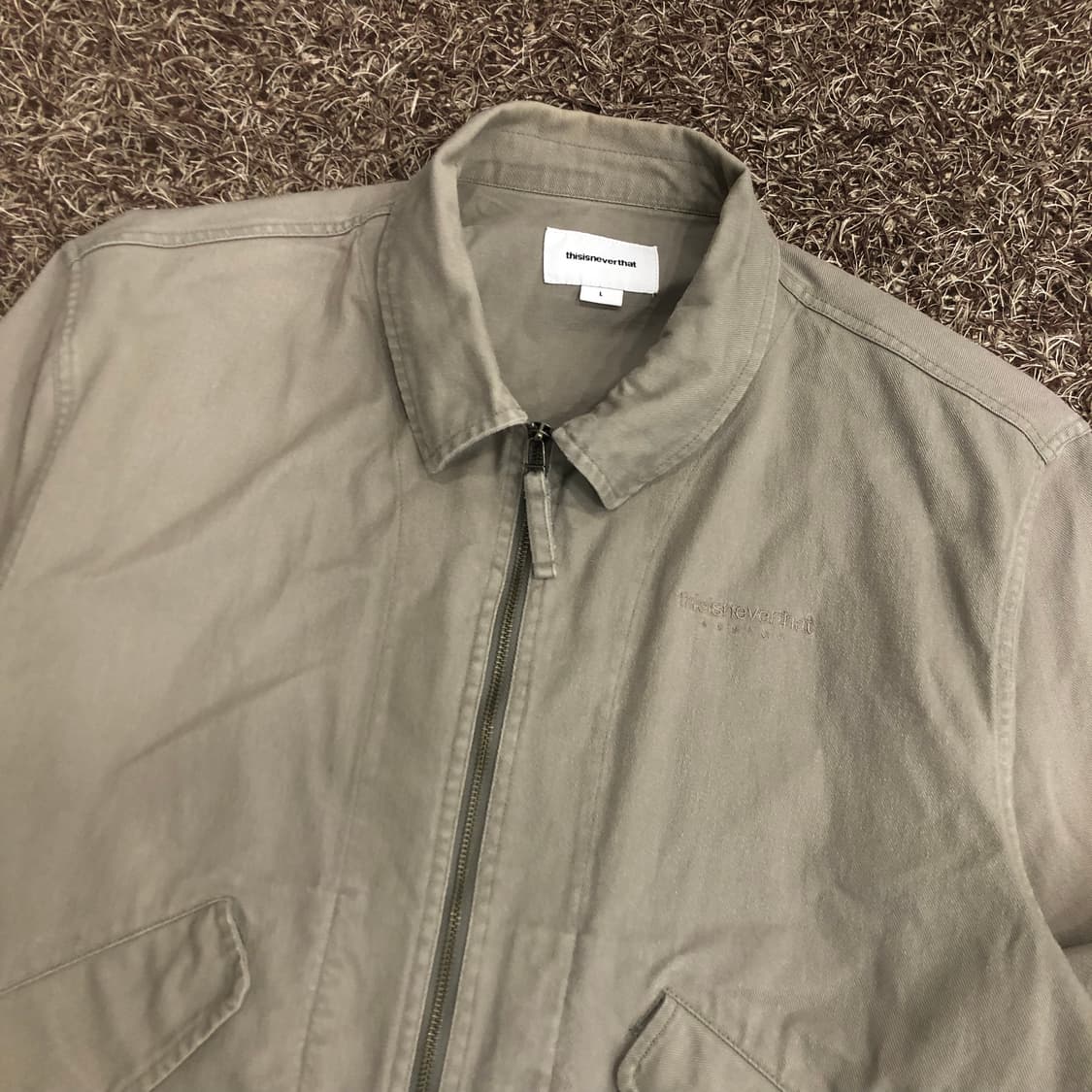 디스이즈네버댓 백로고 집업 자켓 상품이미지2