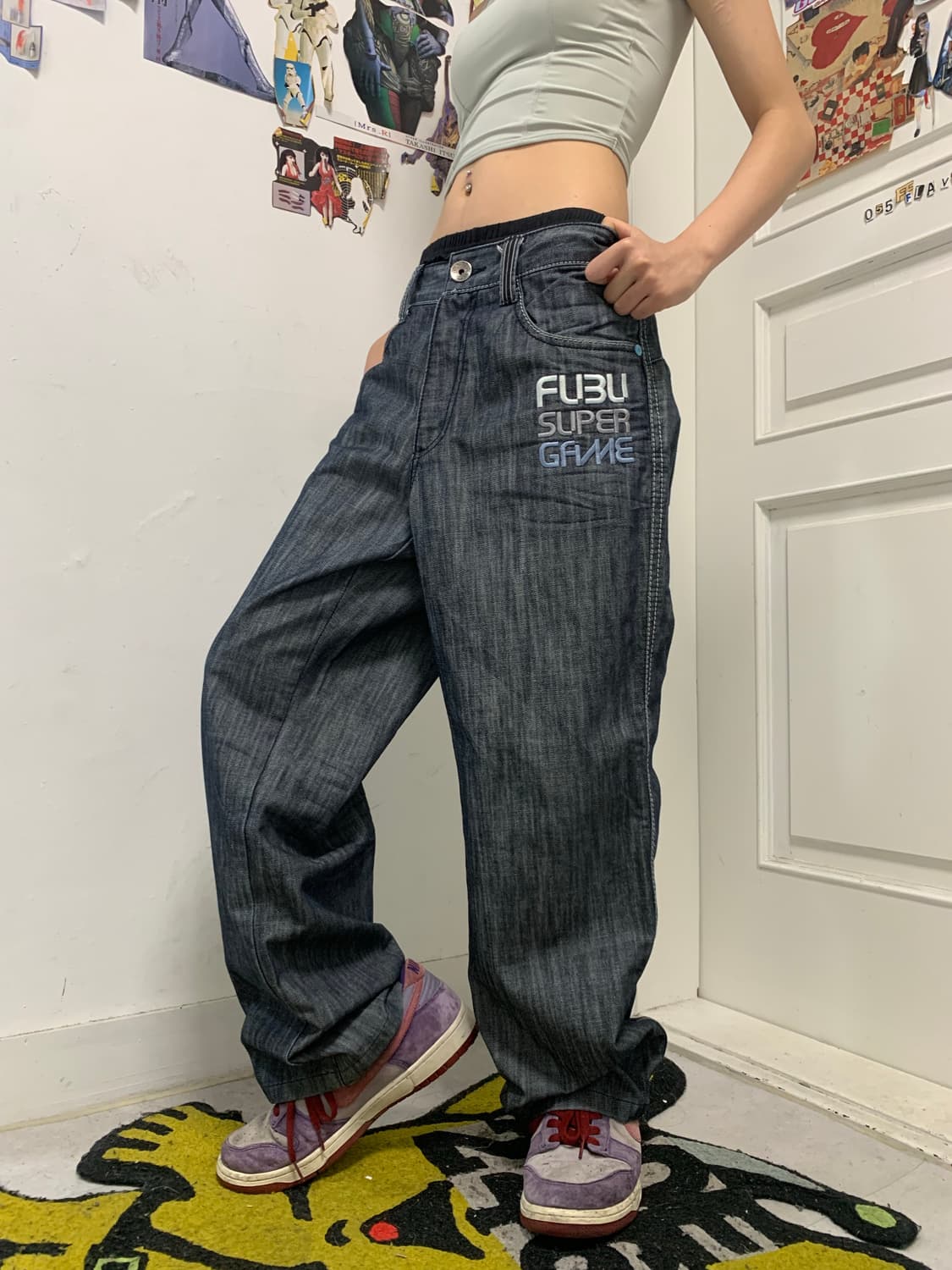 FUBU 올드스쿨 데님팬츠 상품이미지1