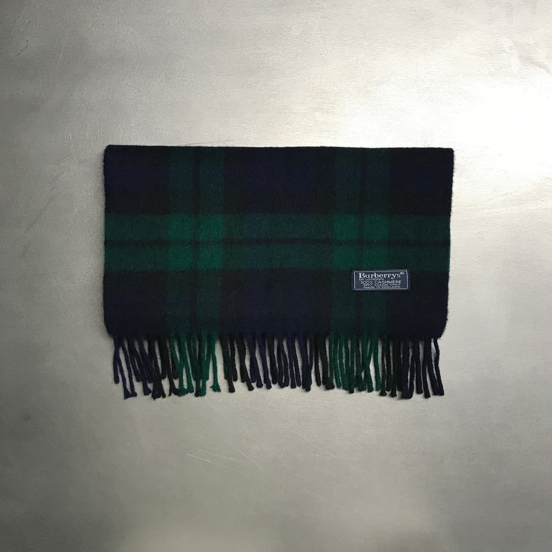 버버리 정품 캐시미어 머플러 그린 상품이미지2