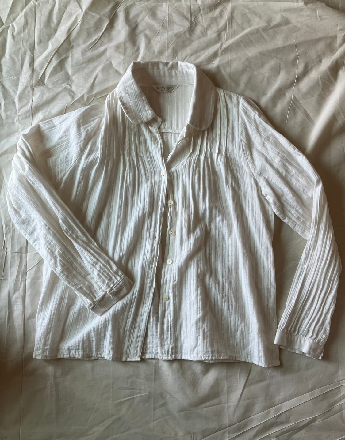 하늘하늘 빈티지 주름 블라우스 상품이미지1