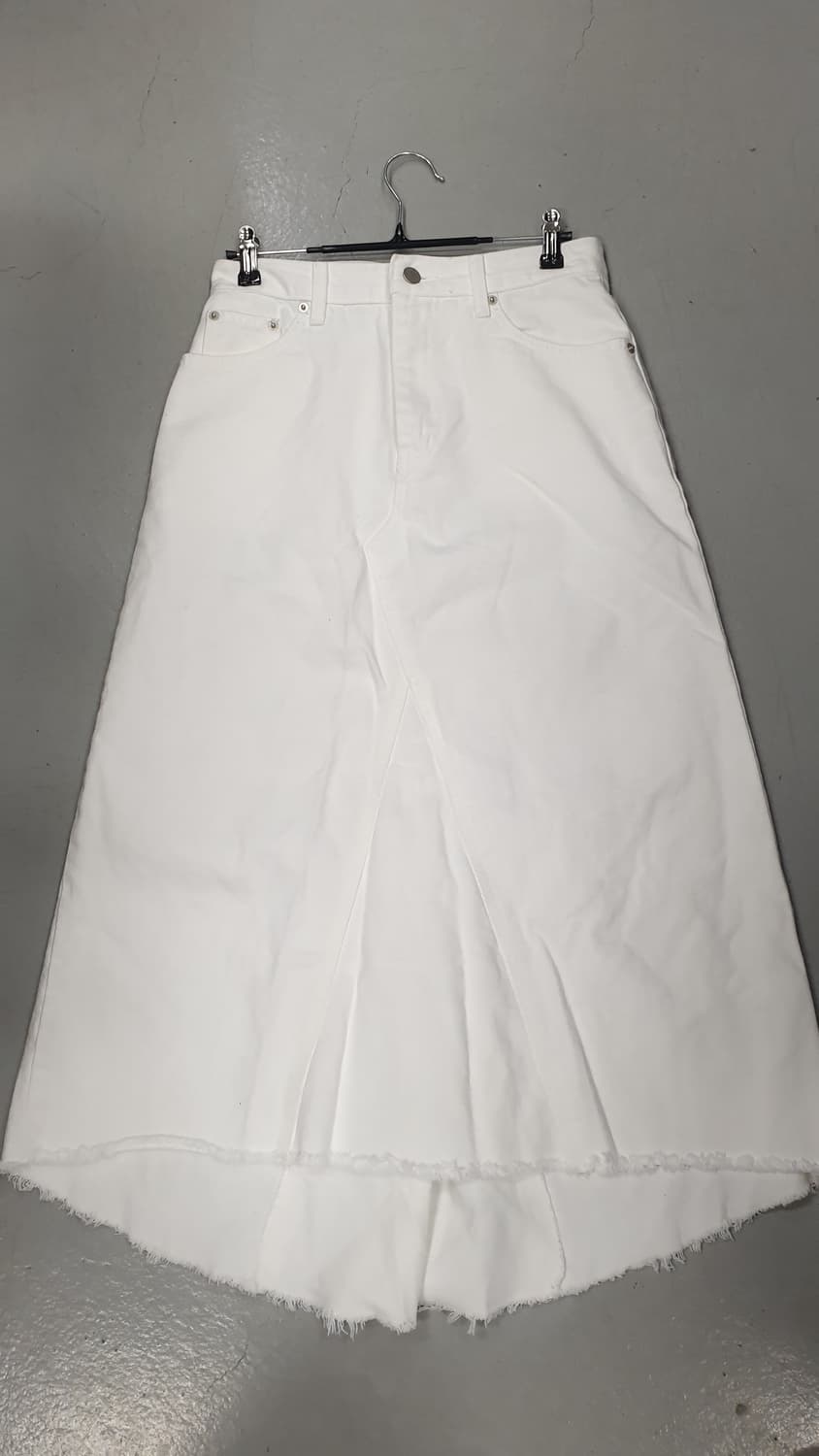 ARRICCCHIRSI 화이트 데님 롱 스커트 S 상품이미지5