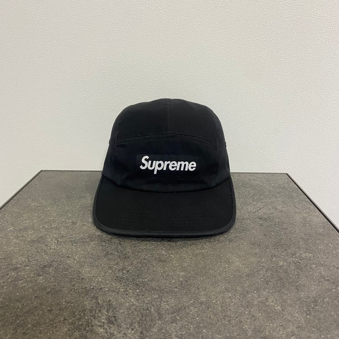 (OS) 슈프림 박스로고 캠프캡 모자 워시드 블랙 상품이미지1