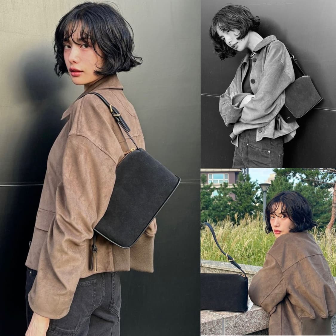 조이그라이슨 나나 착용 스웨이드 봄버 자켓 새상품  상품이미지2
