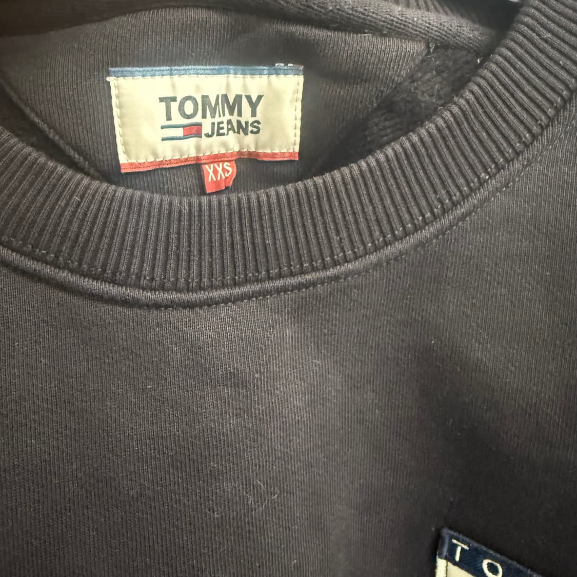 타미진스 스몰 로고 블랙 맨투맨 (2XS) 상품이미지2