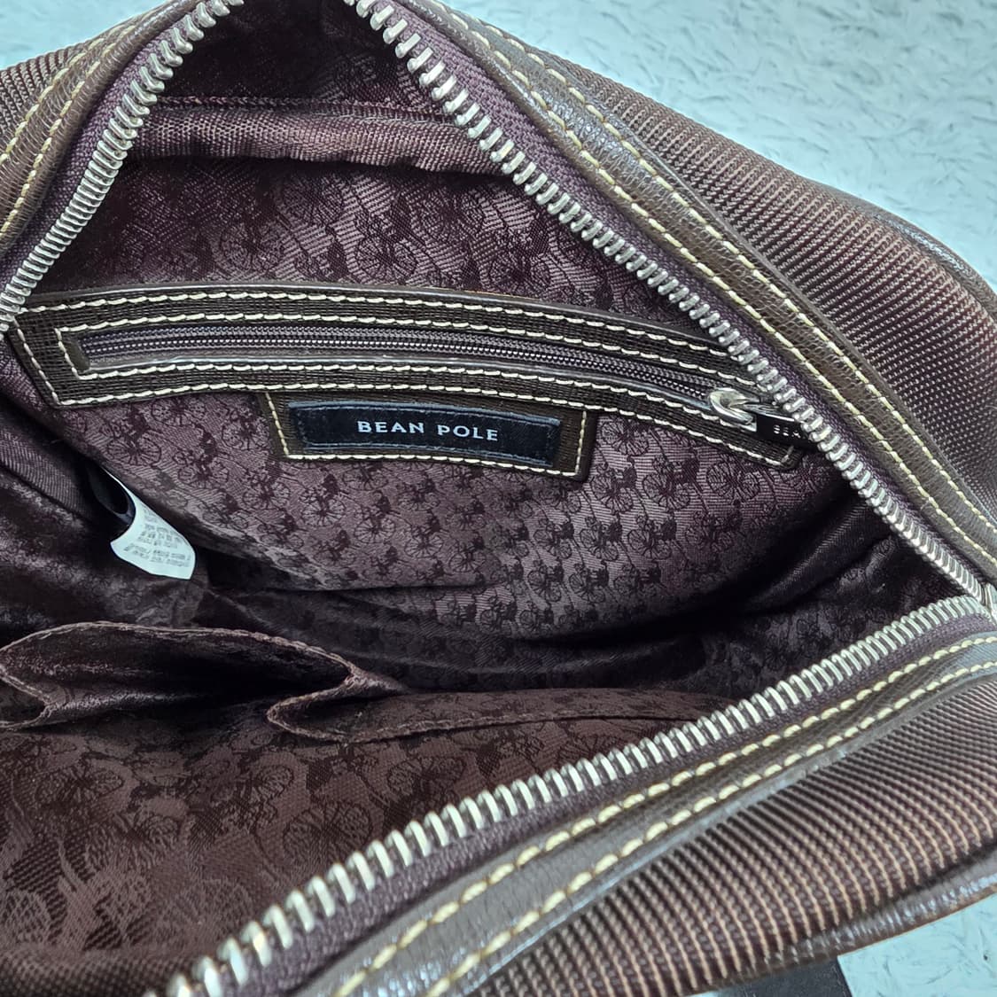 빈폴 BP 로고 패턴 크로스백 메신저백 브라운 상품이미지9