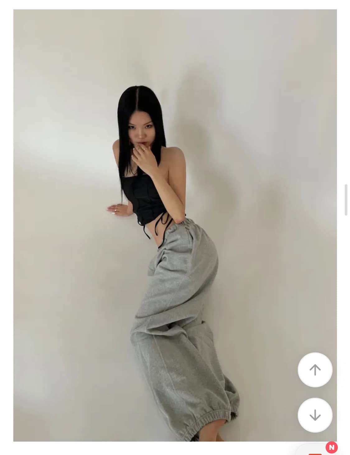 회색 조거팬츠 (옷장 정리중💬) 상품이미지1