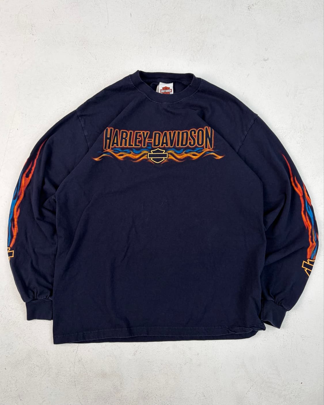 00s Harley Davidson L/S Tee (navy) 상품이미지1