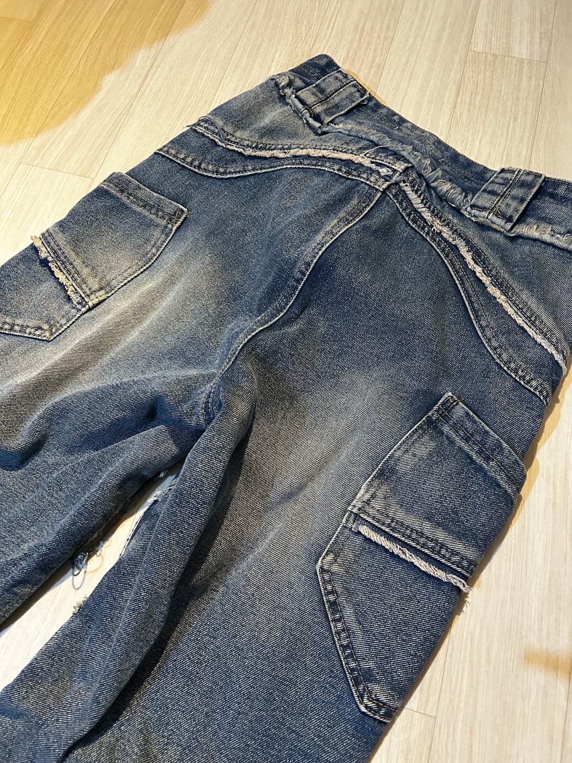 데님 카고 부츠컷 청바지 상품이미지4