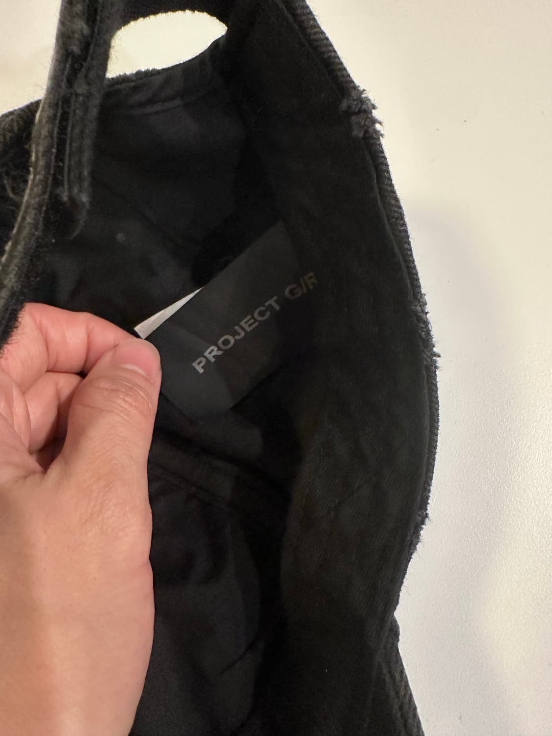 프로젝트 gr 크래쉬드 볼캡 블랙 상품이미지3