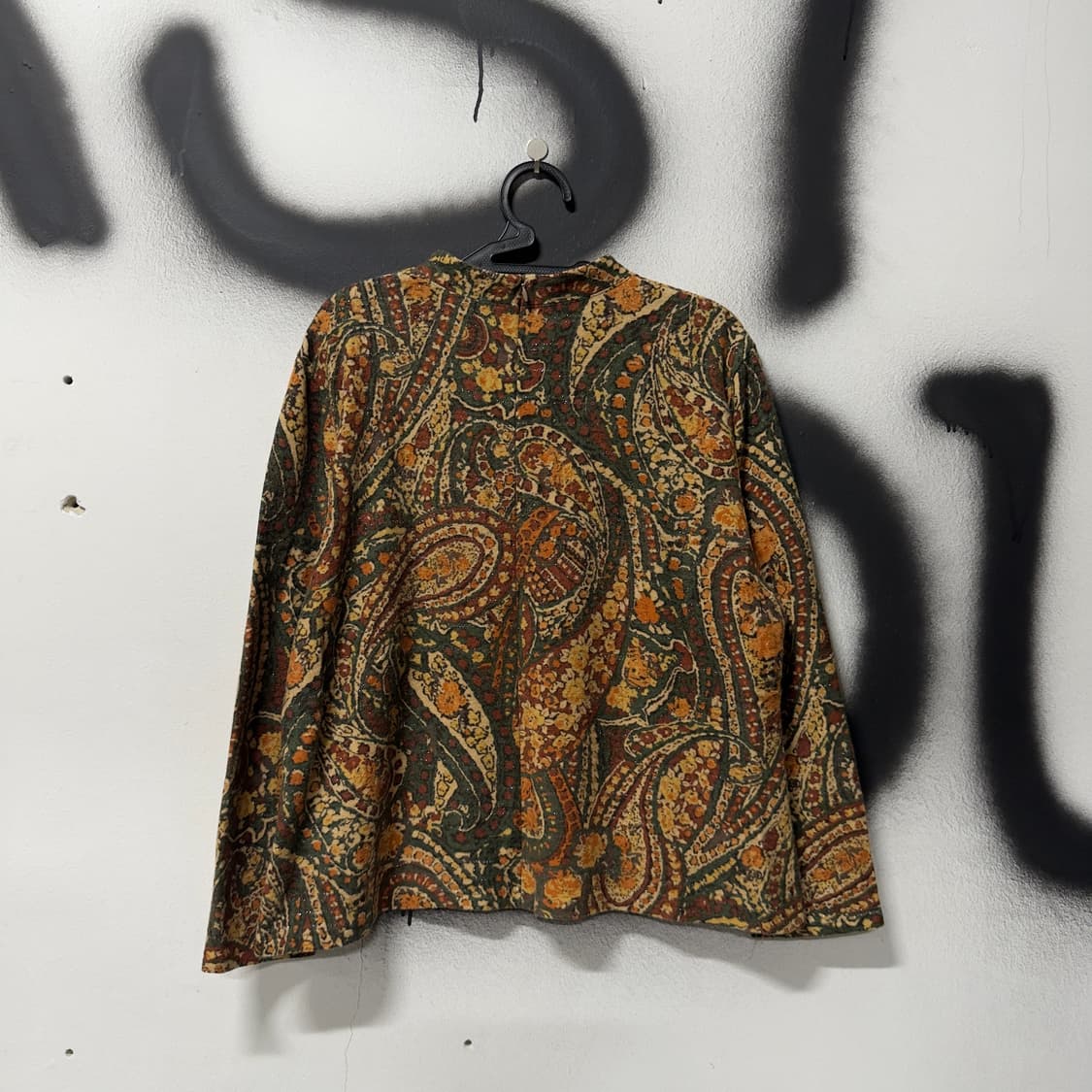 VTG 빈티지 페이즐리 패턴 하이넥 롱슬리브 상품이미지2