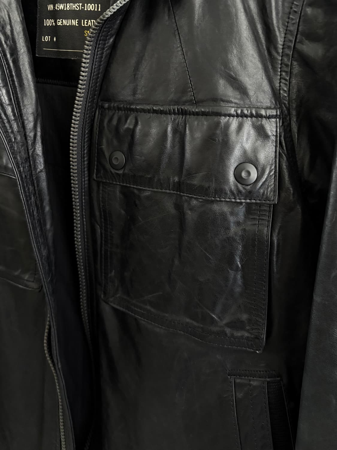 Gap 겝 00‘s 레더 집업 자켓 상품이미지7