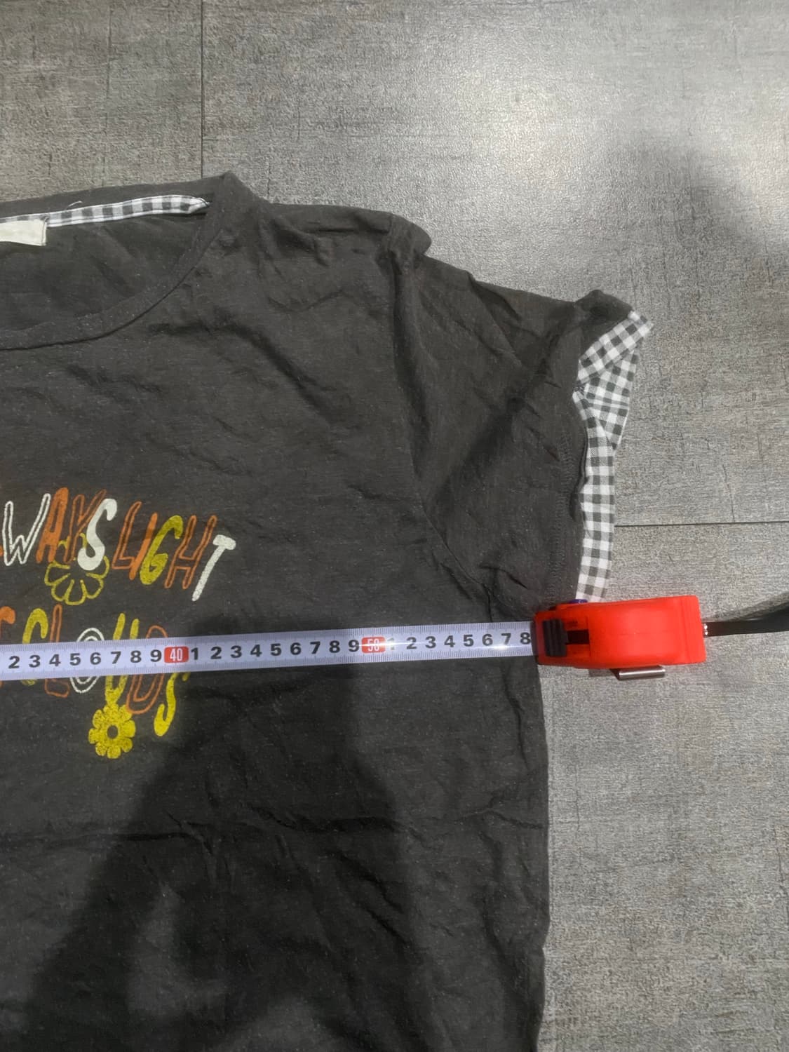 일본빈티지 Behind 하구미모리걸 아메카지 레이어드 반팔티셔츠 상품이미지2