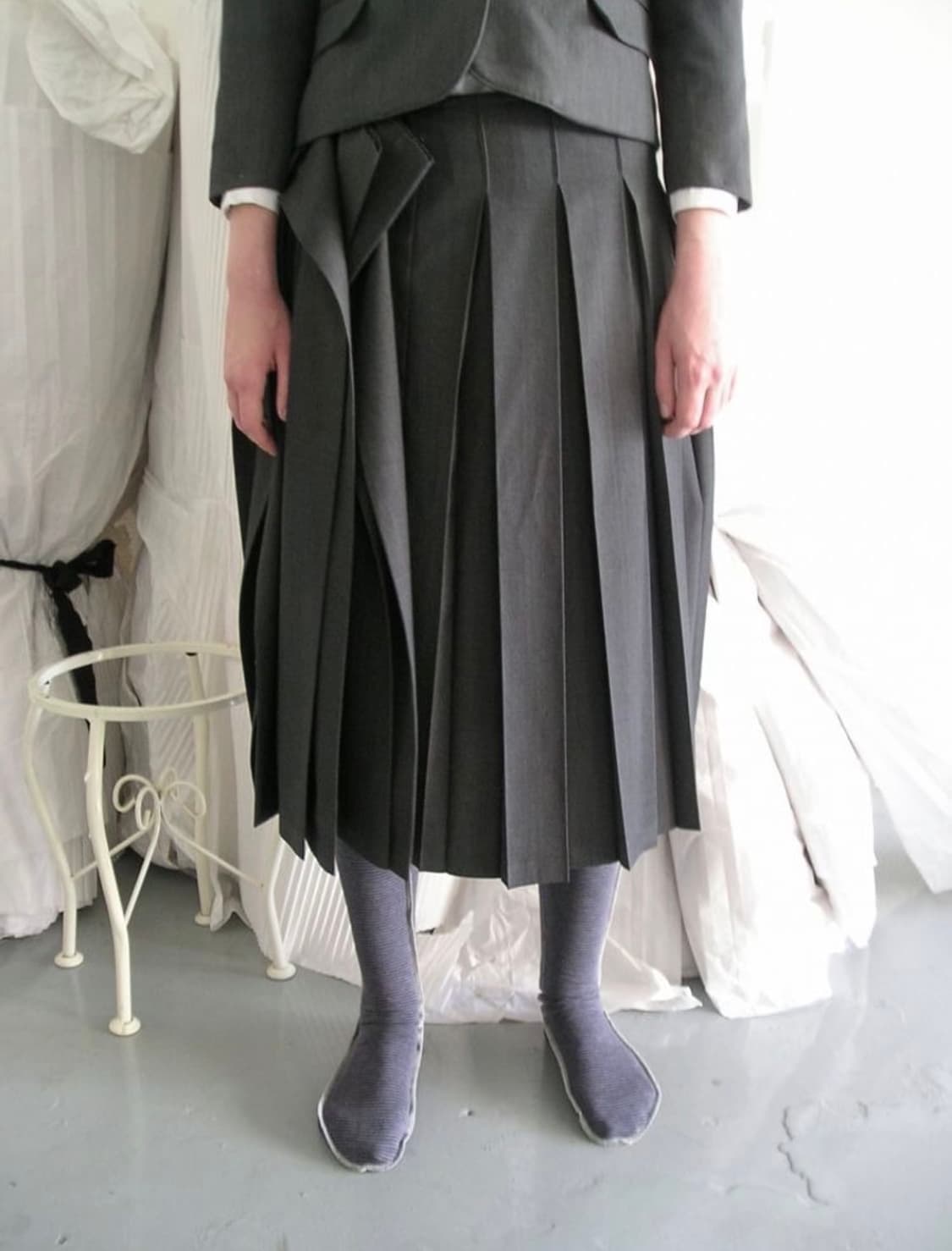 에옹쓰 오프비트 플리츠 스커트 상품이미지1