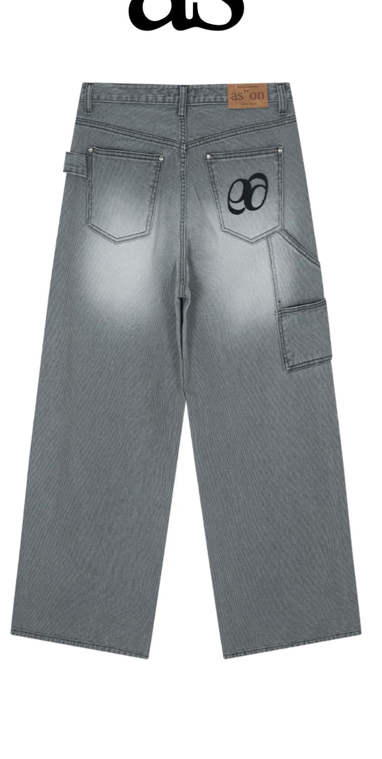 [새상품] 애즈온 에코 카펜터 팬츠 그레이 상품이미지3