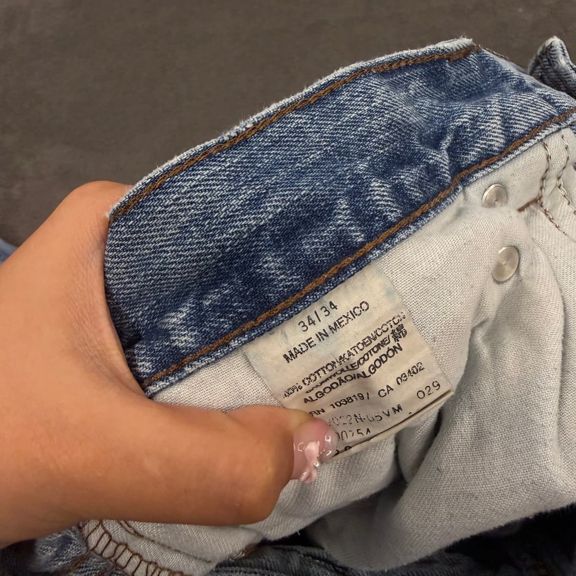 [ 정품/34X34 ] 할리데이비슨 빈티지 가죽 패치 로고 데님 청바지 상품이미지6