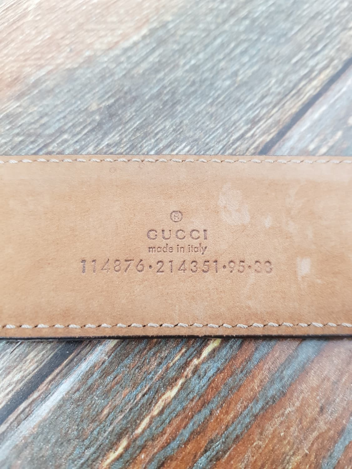 [34~38/정품] 구찌 GG 로고 벨트 브라운 상품이미지5