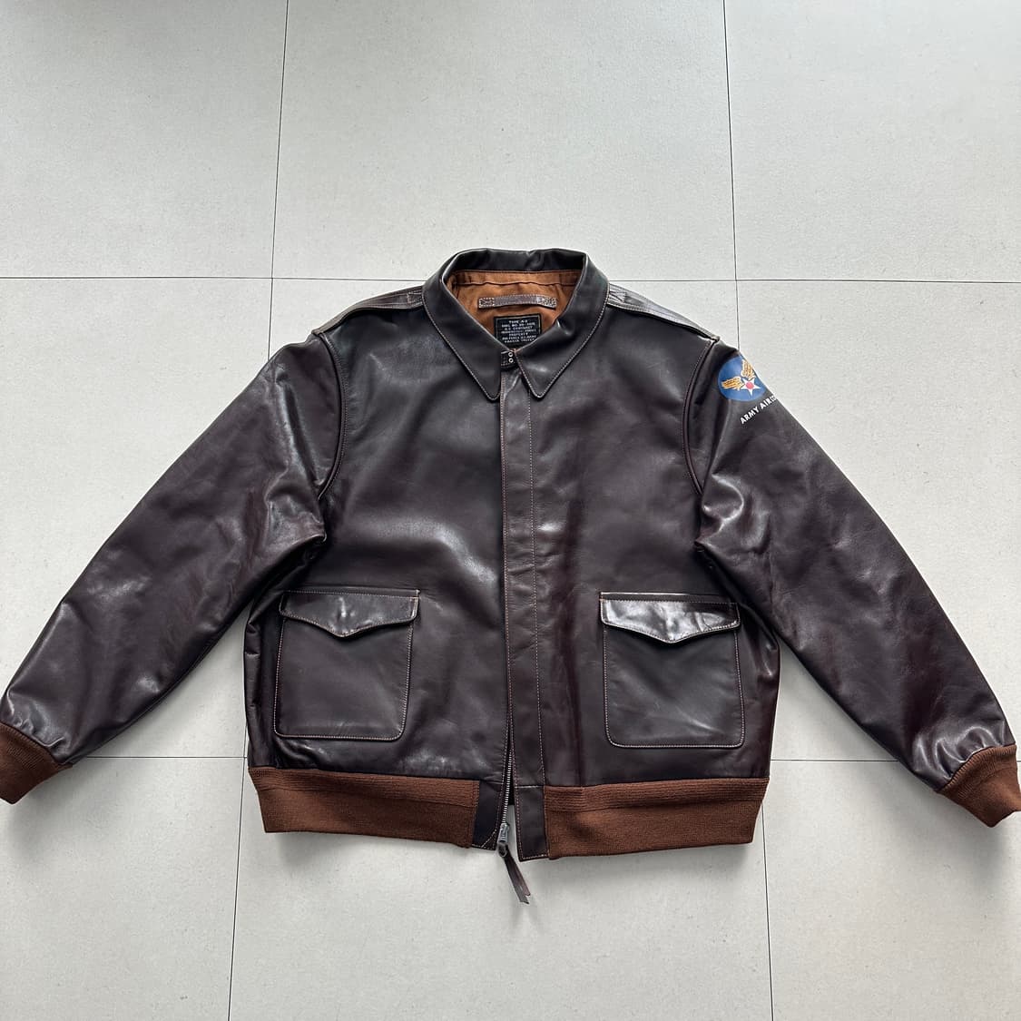 [일본생산] 나카타쇼텐 A-2 말가죽 플라이트 자켓 TALON지퍼  상품이미지1