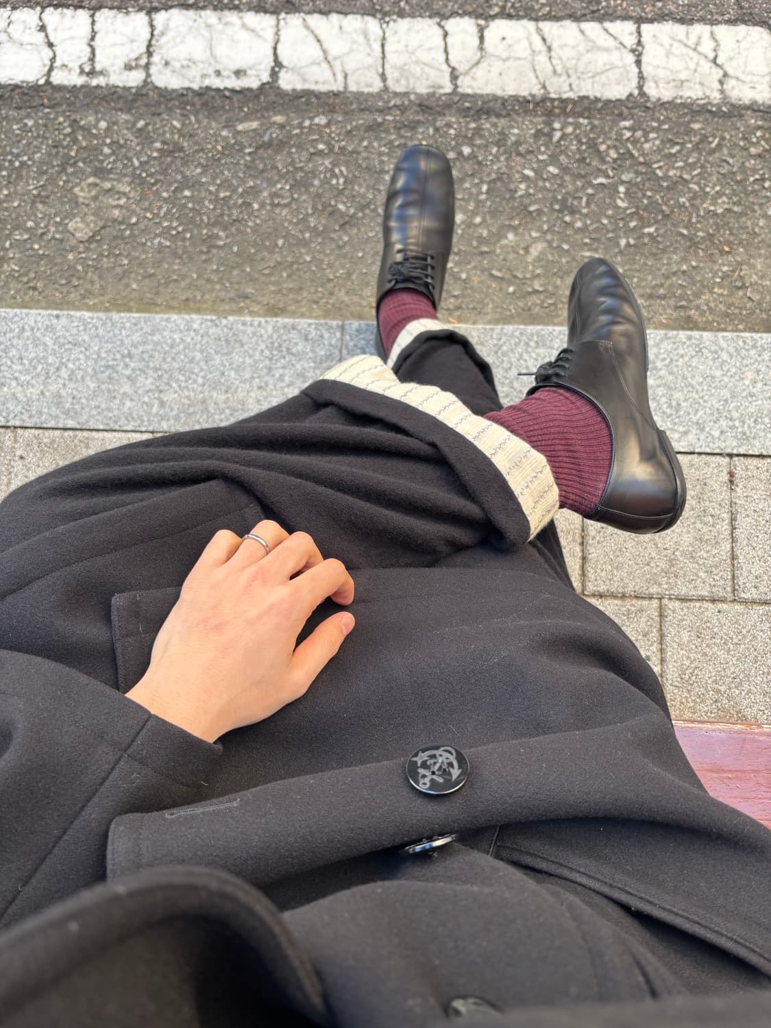 archivio jm ribot 서스펜더 와이드 팬츠 48사이즈 상품이미지3