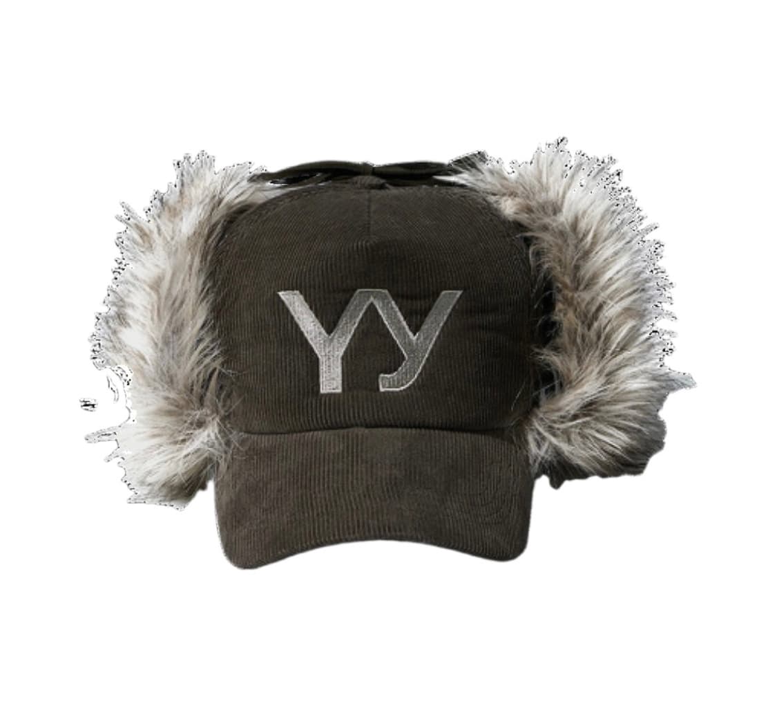 오픈Yy 포우 퍼 코듀로이 이어플랩 캡 카키 상품이미지1