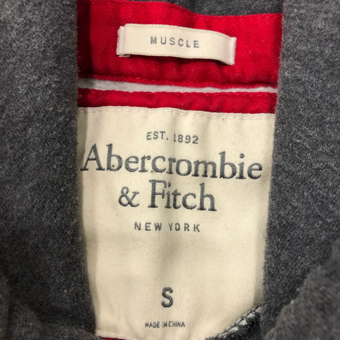 아베크롬비 로고 그레이 후드티 상품이미지3