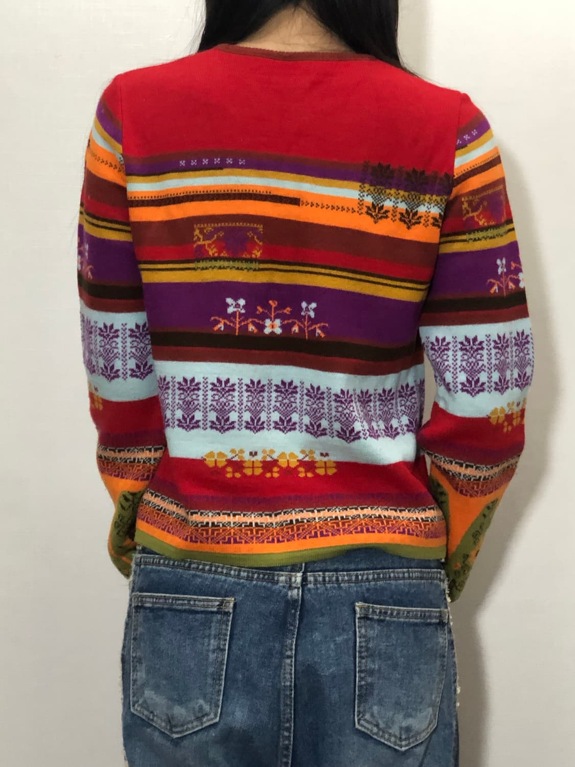 빈티지 레드 히피 니트 상품이미지9