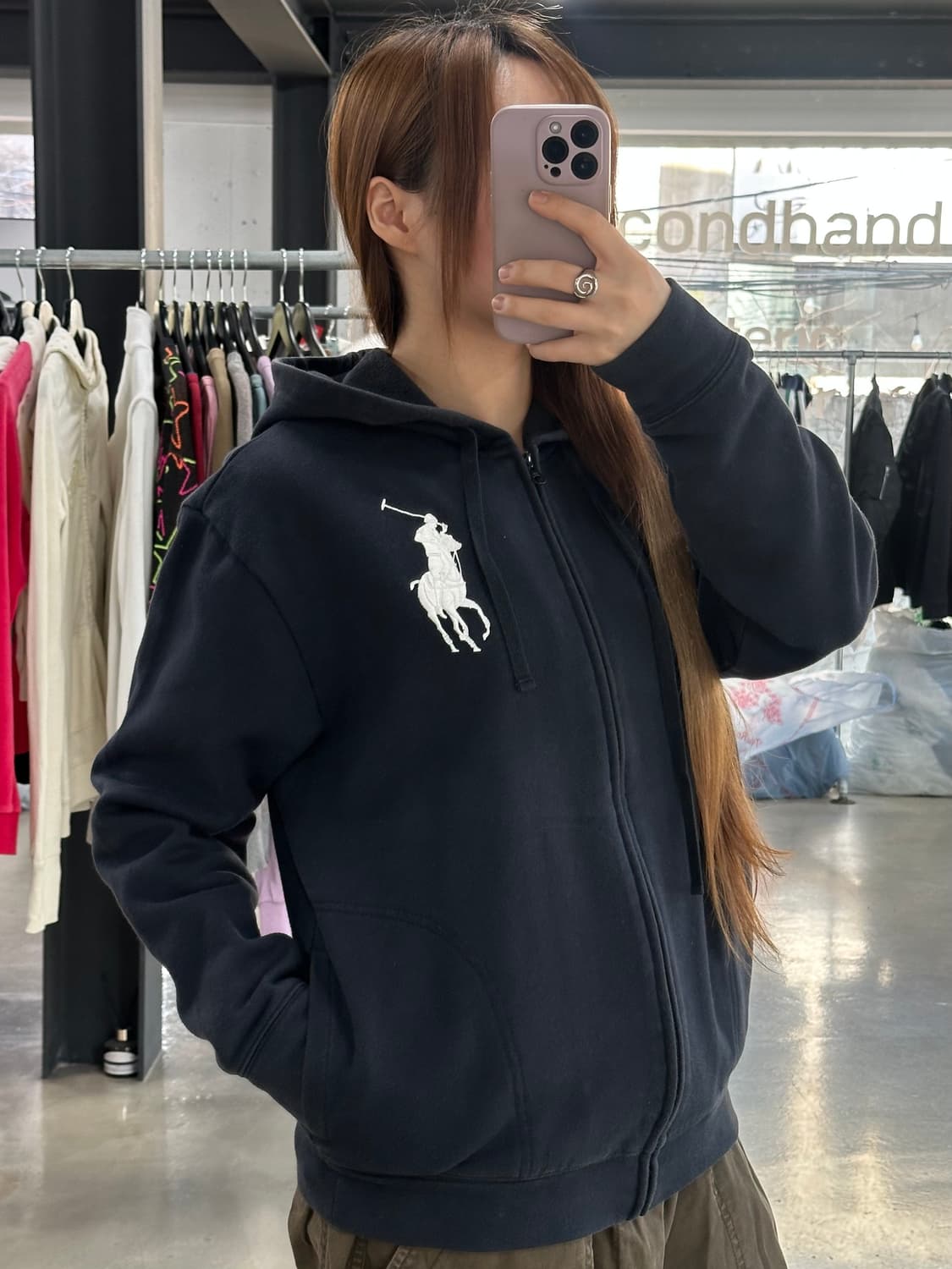 폴로랄프로렌 빅포니 보더핏 후드집업 상품이미지4