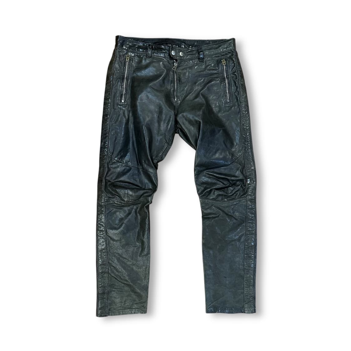 디젤 레더 바이커 팬츠 상품이미지1