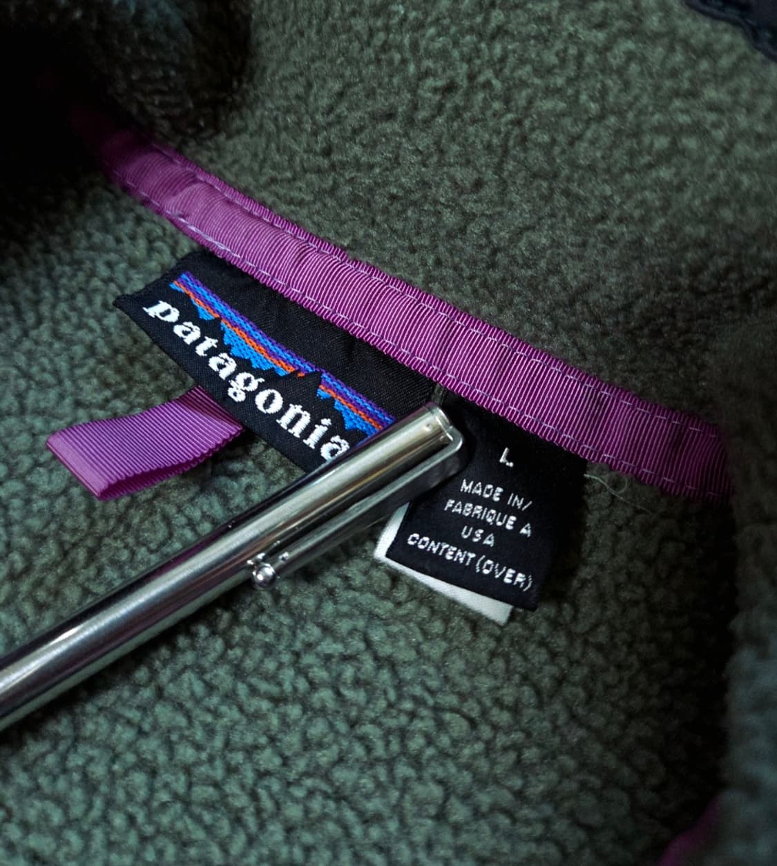 (L)파타고니아Usa 그린 민트 눈없는산(Nosnow) 신칠라 플리스 상품이미지4