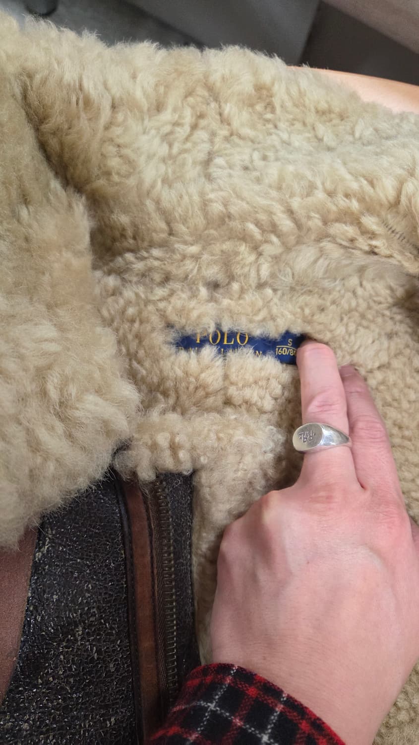 폴로랄프로렌 무스탕 시어링 b3 민트급 S 상품이미지4